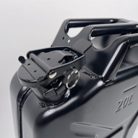 Kanister Aus Stahlblech 20 Liter Schwarz Matt~2 Kanister Aus Stahlblech 20 Liter Schwarz Matt~2