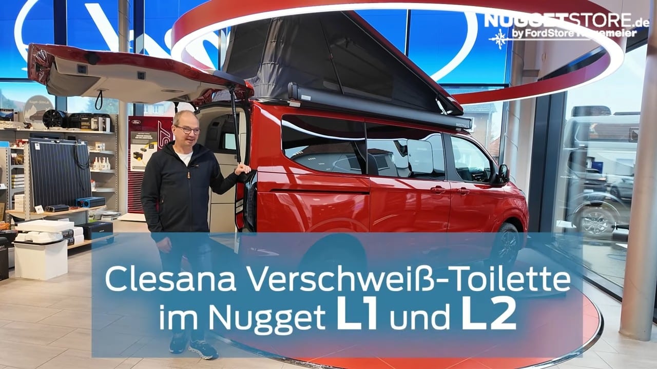 Ford Nugget 2025 Zubehoer L1 und L2 mit Clesana Toilette und Verschiebemodul 0 6 screenshot