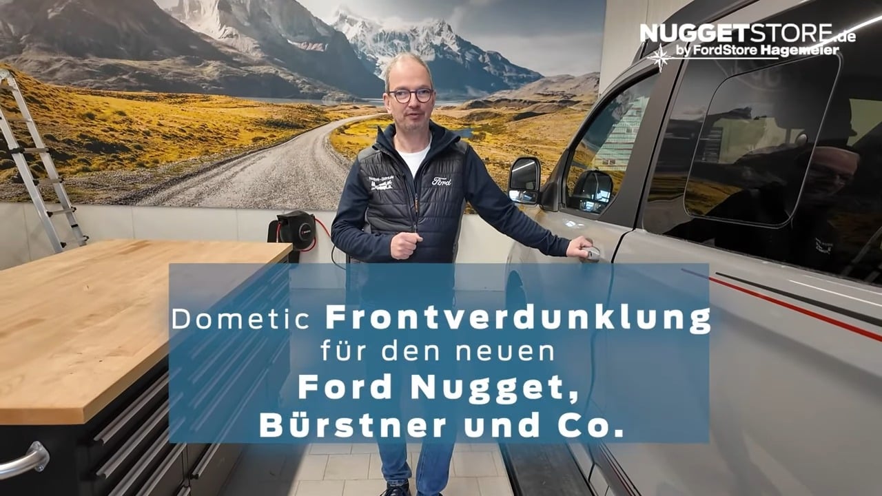 Nugget 2025 Co. Dometic Frontverdunklung fuer alle neuen Transit Custom CamperVan 0 7 screenshot