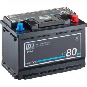 Ective 80Ah LiFePo4 lithium battery LC80LT with Bluetooth (charge down to -30°C)