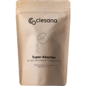 Clesana Super-Absorber Granulat mit hoher Saugkraft für Clesana Toilette